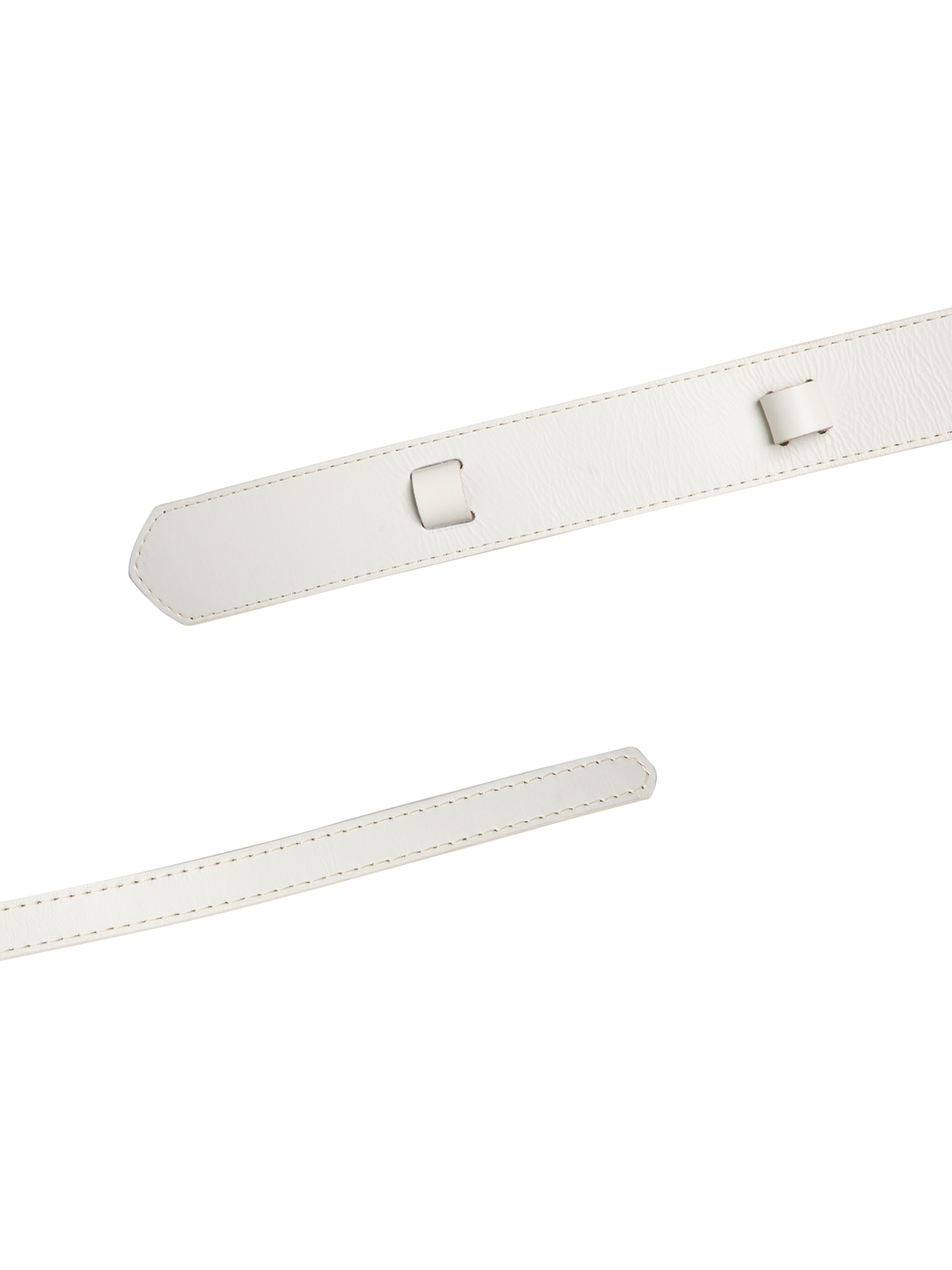 Cinto Feminino Faixa Médio Em Couro Off White '2Essential