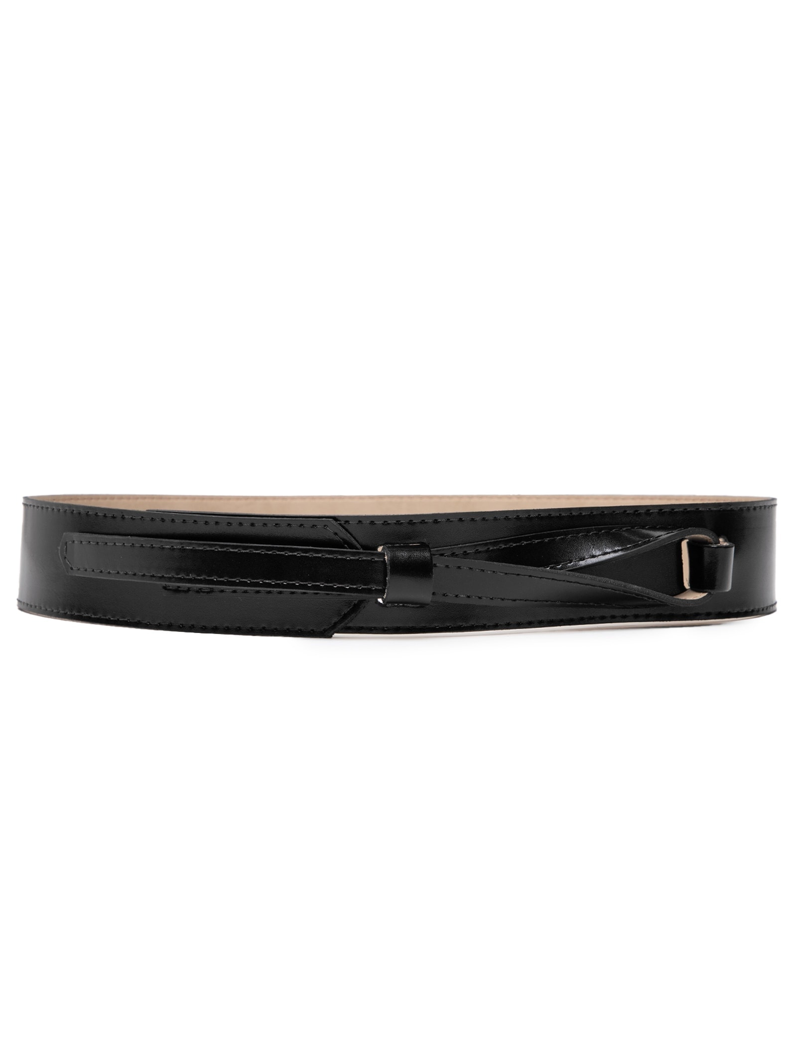 Cinto Feminino Faixa Médio Em Couro Preto '2Essential