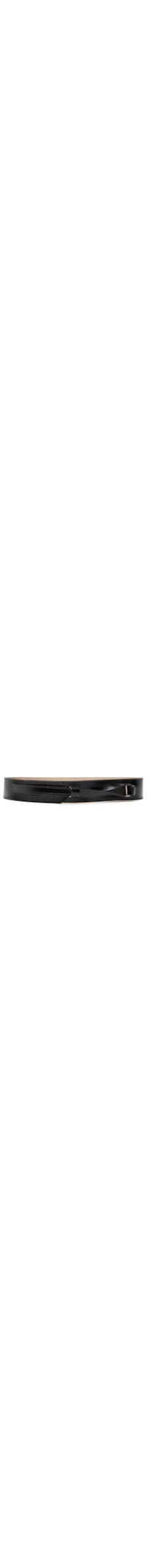 Cinto Feminino Faixa Médio Em Couro - Preto
