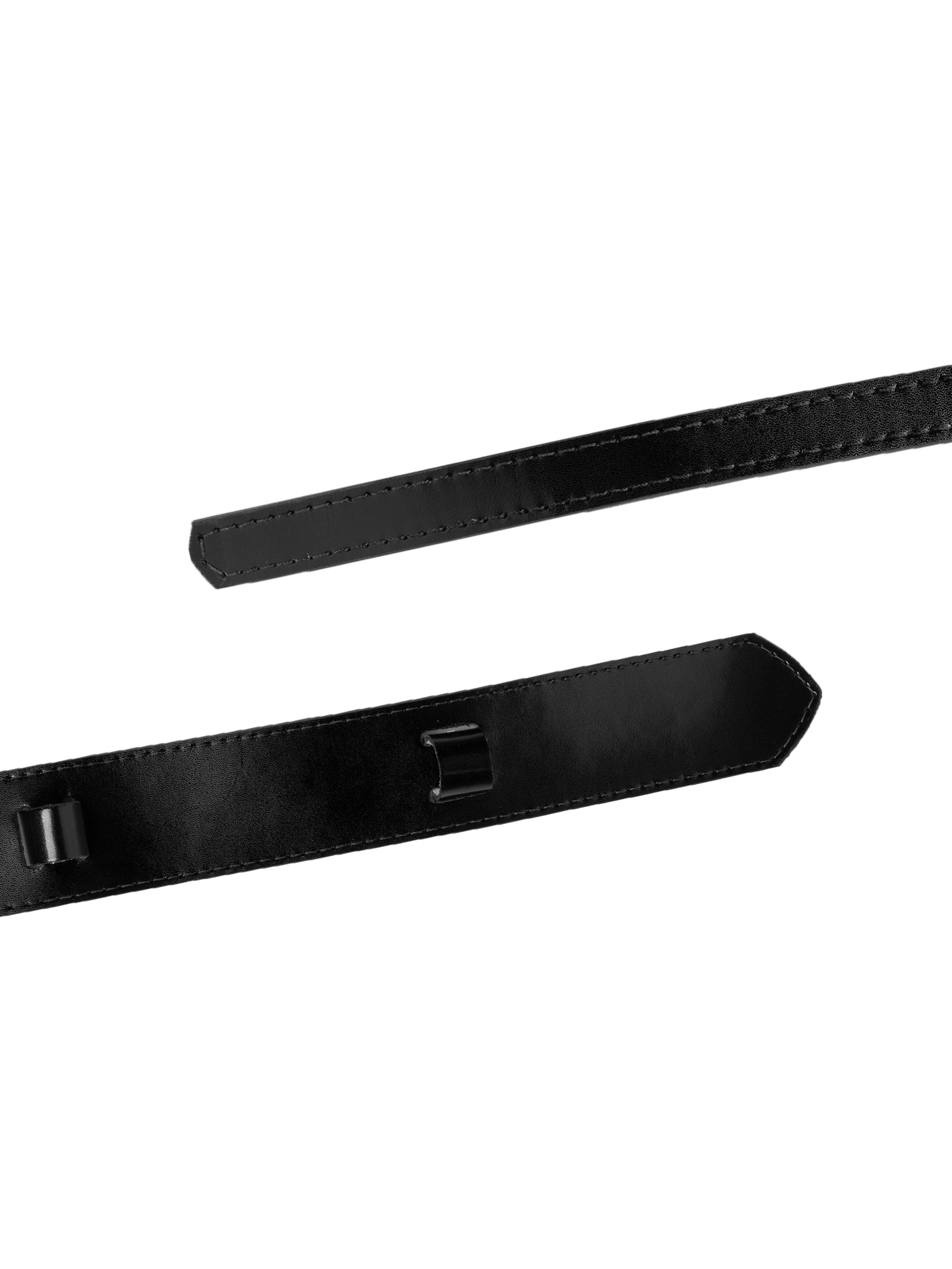 Cinto Feminino Faixa Médio Em Couro Preto '2Essential