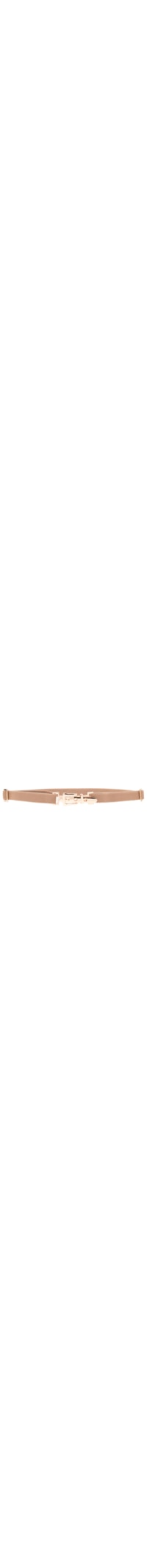 Cinto Feminino Fino Com Fivela em Metal - Bege