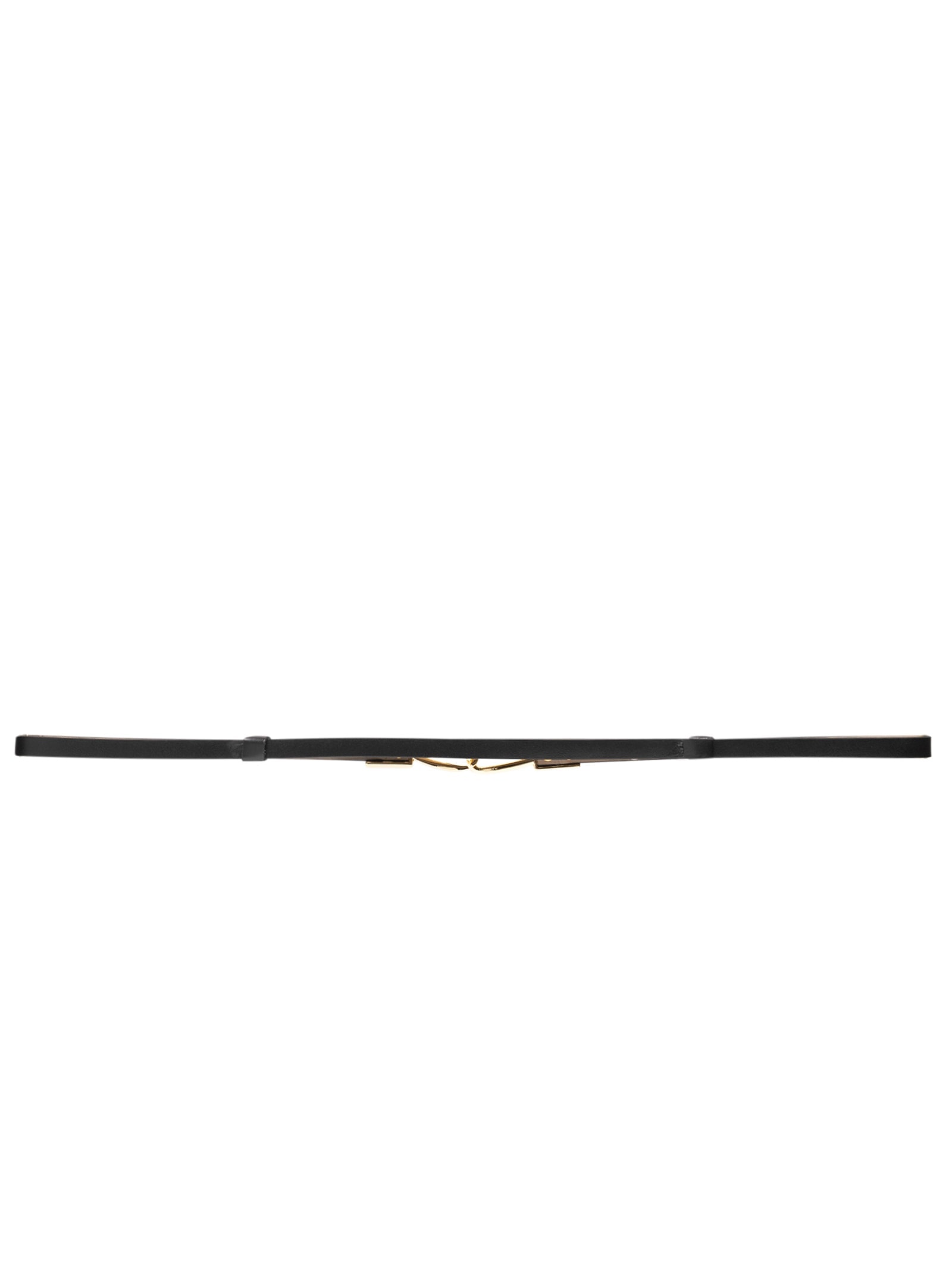 Cinto Feminino Fino Em Couro Preto '2Essential