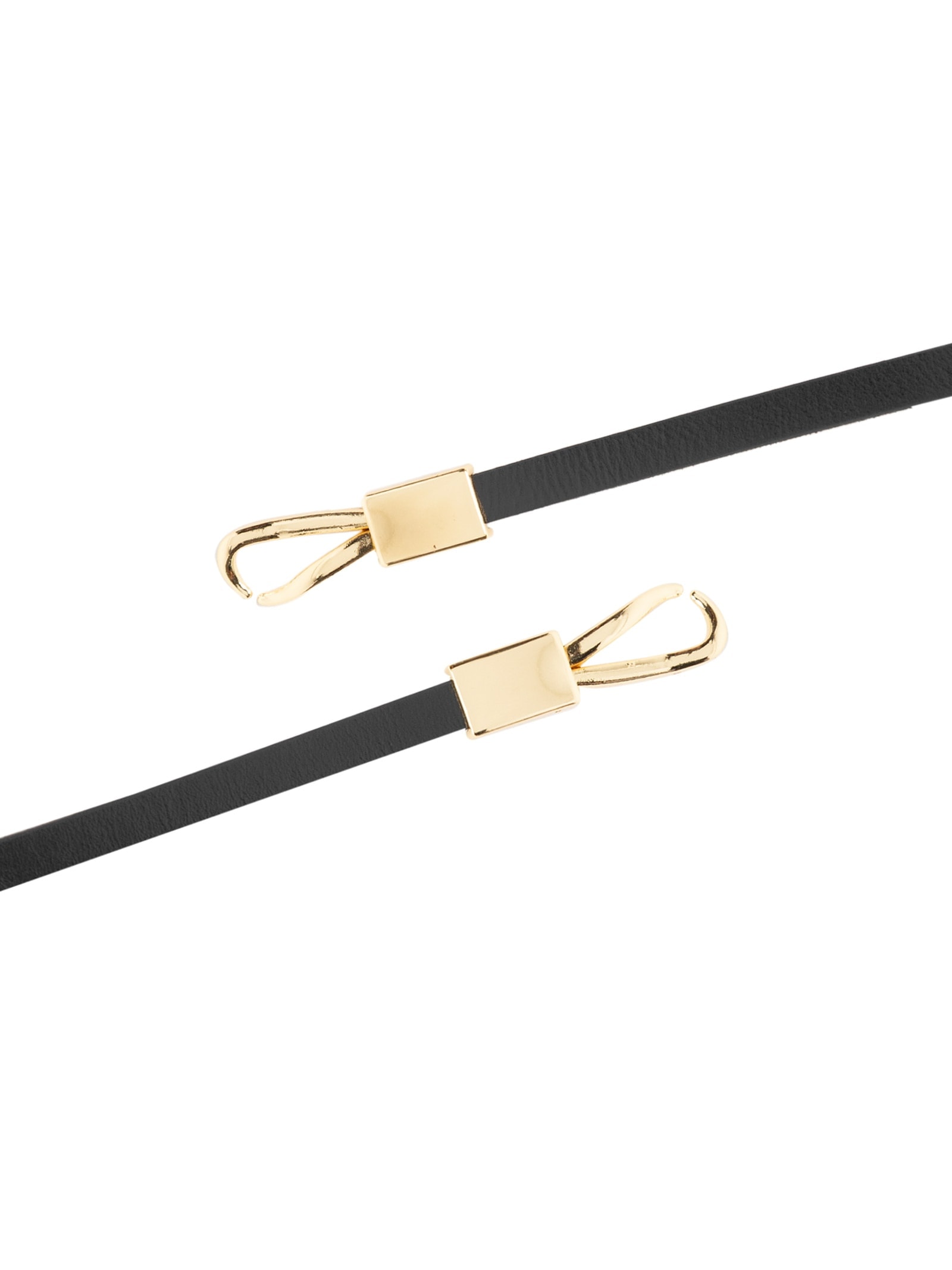 Cinto Feminino Fino Em Couro Preto '2Essential