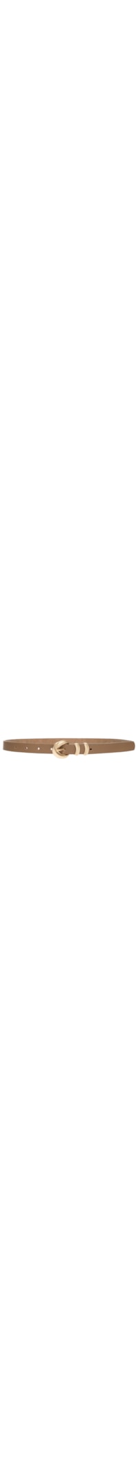 Cinto Feminino Fino Fivela Detalhada - Bege