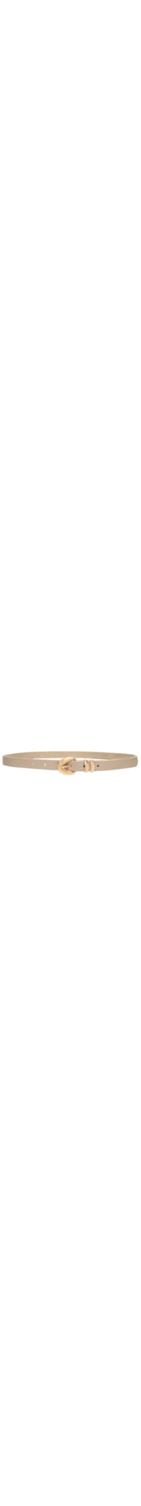 Cinto Feminino Fino Fivela Detalhada - Off White