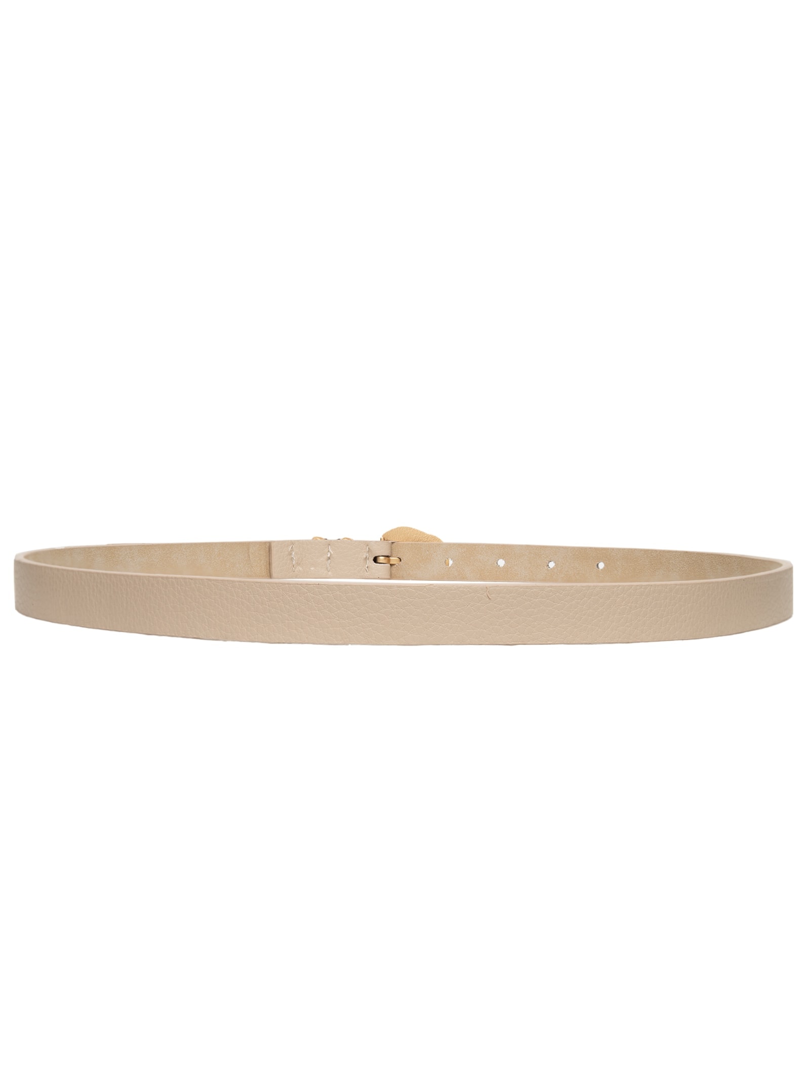 Cinto Feminino Fino Fivela Detalhada Off White Basiq