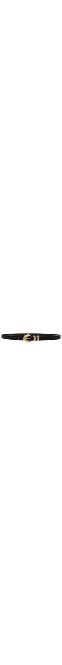 Cinto Feminino Fino Fivela Detalhada - Preto