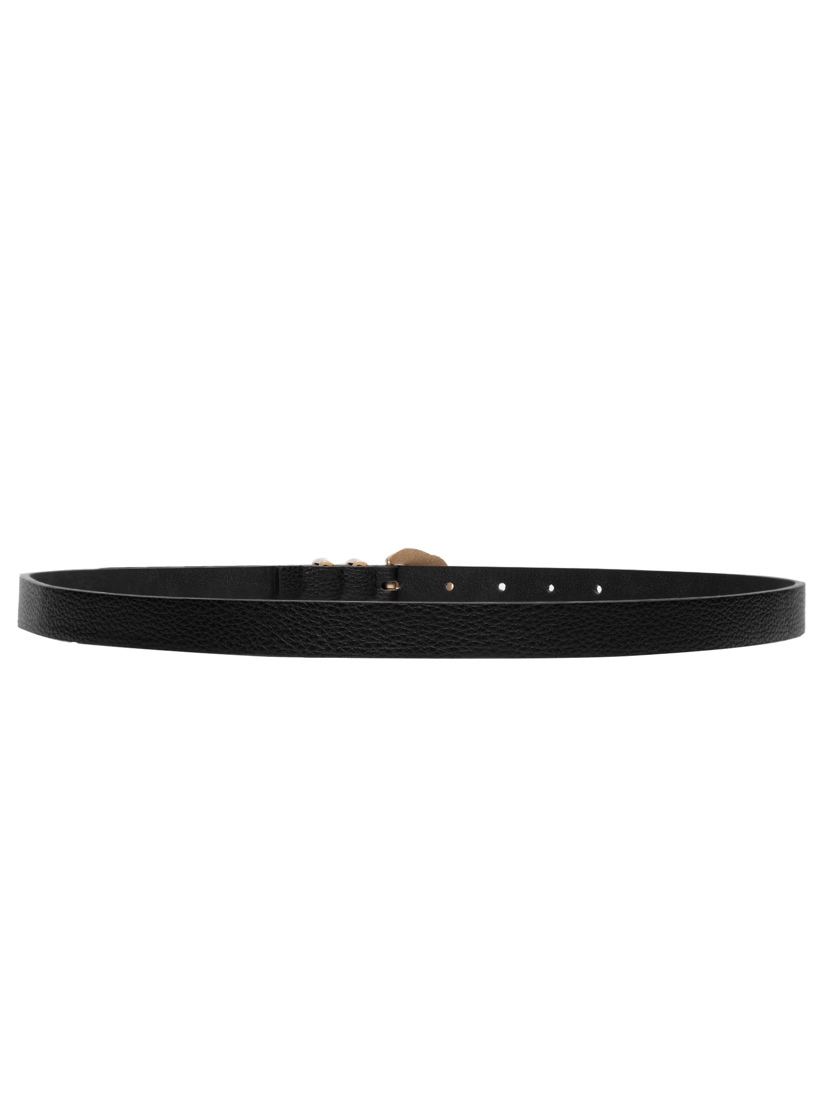 Cinto Feminino Fino Fivela Detalhada Preto Basiq