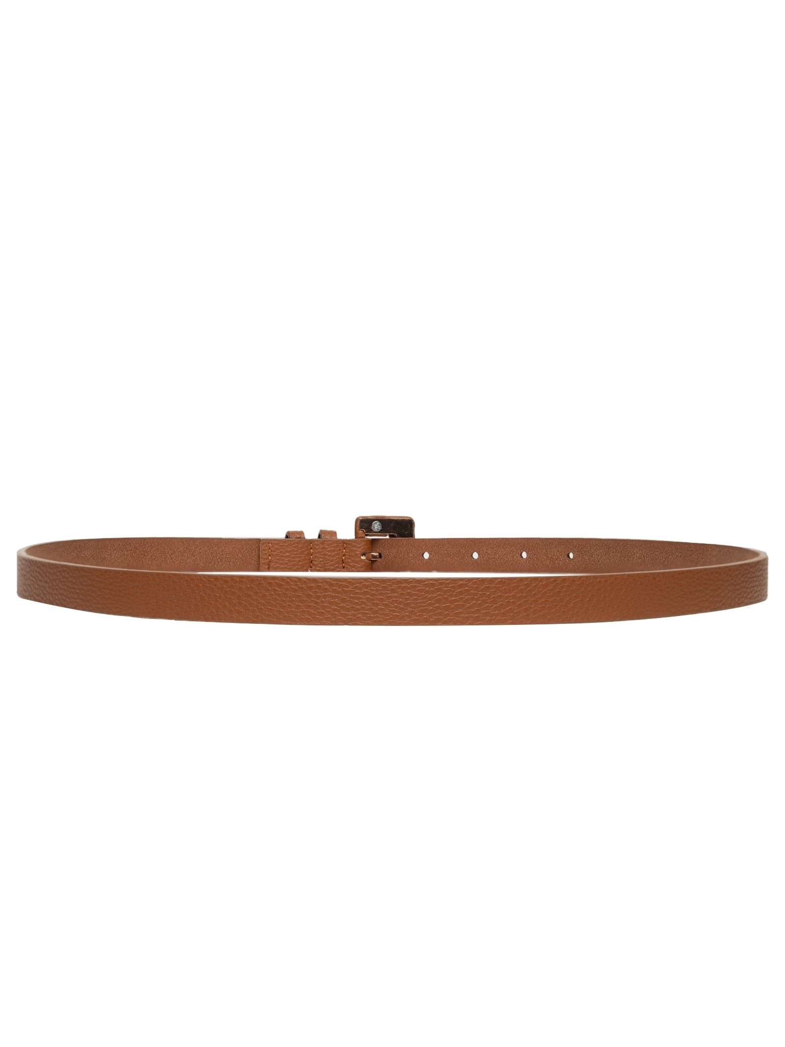 Cinto Feminino Fino Fivela Encapada Bege Basiq