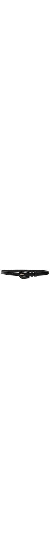 Cinto Feminino Fino Fivela Encapada - Preto