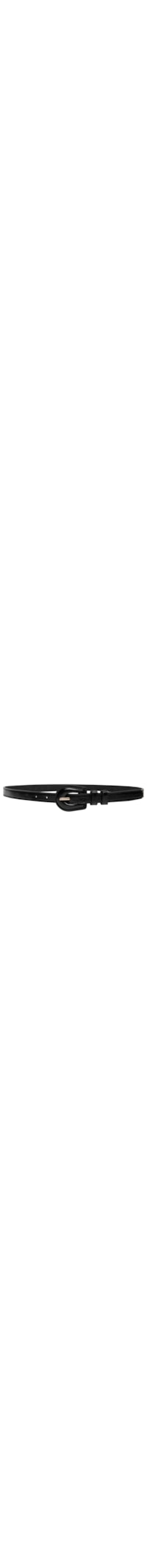 Cinto Feminino Fino Fivela Encapada - Preto