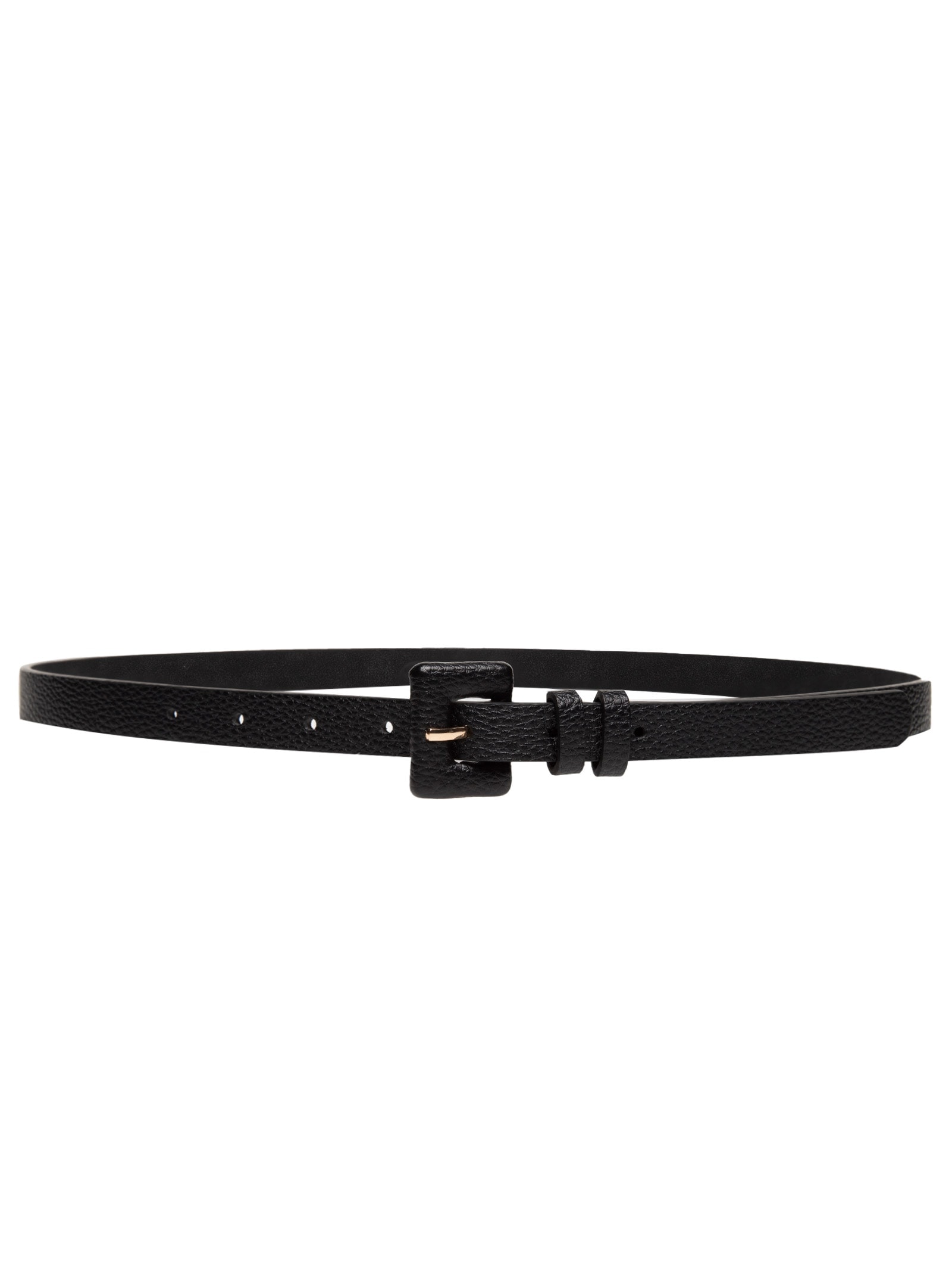 Cinto Feminino Fino Fivela Encapada Preto Basiq