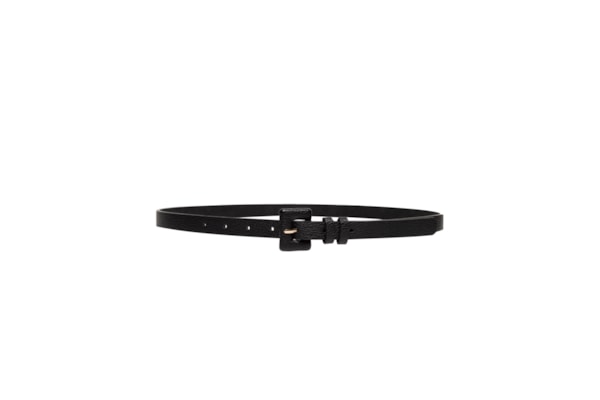 Cinto Feminino Fino Fivela Encapada - Preto