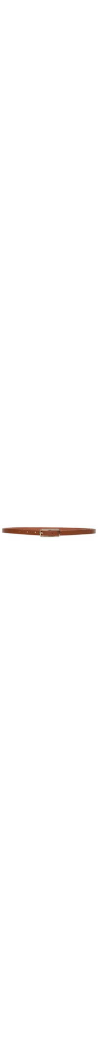 Cinto Feminino Fino Fivela Quadrada - Bege