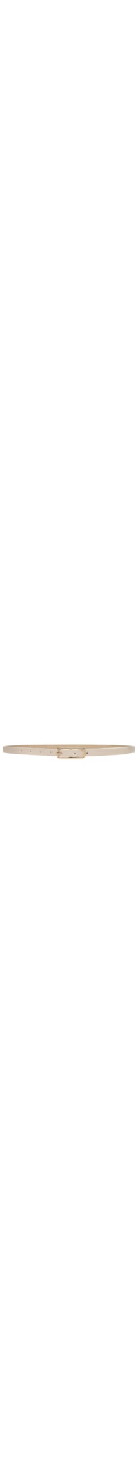 Cinto Feminino Fino Fivela Quadrada - Off White
