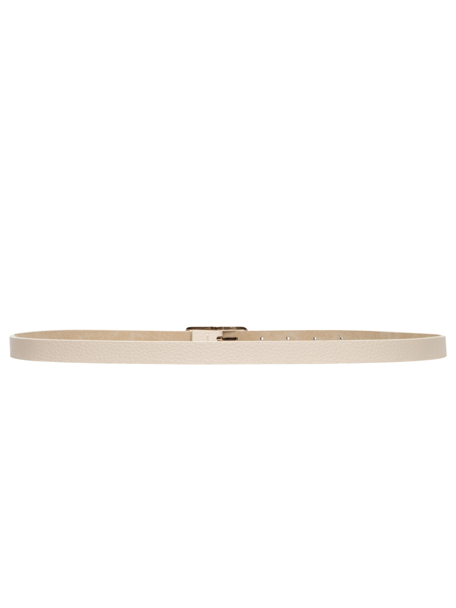 Cinto Feminino Fino Fivela Quadrada Off White Basiq