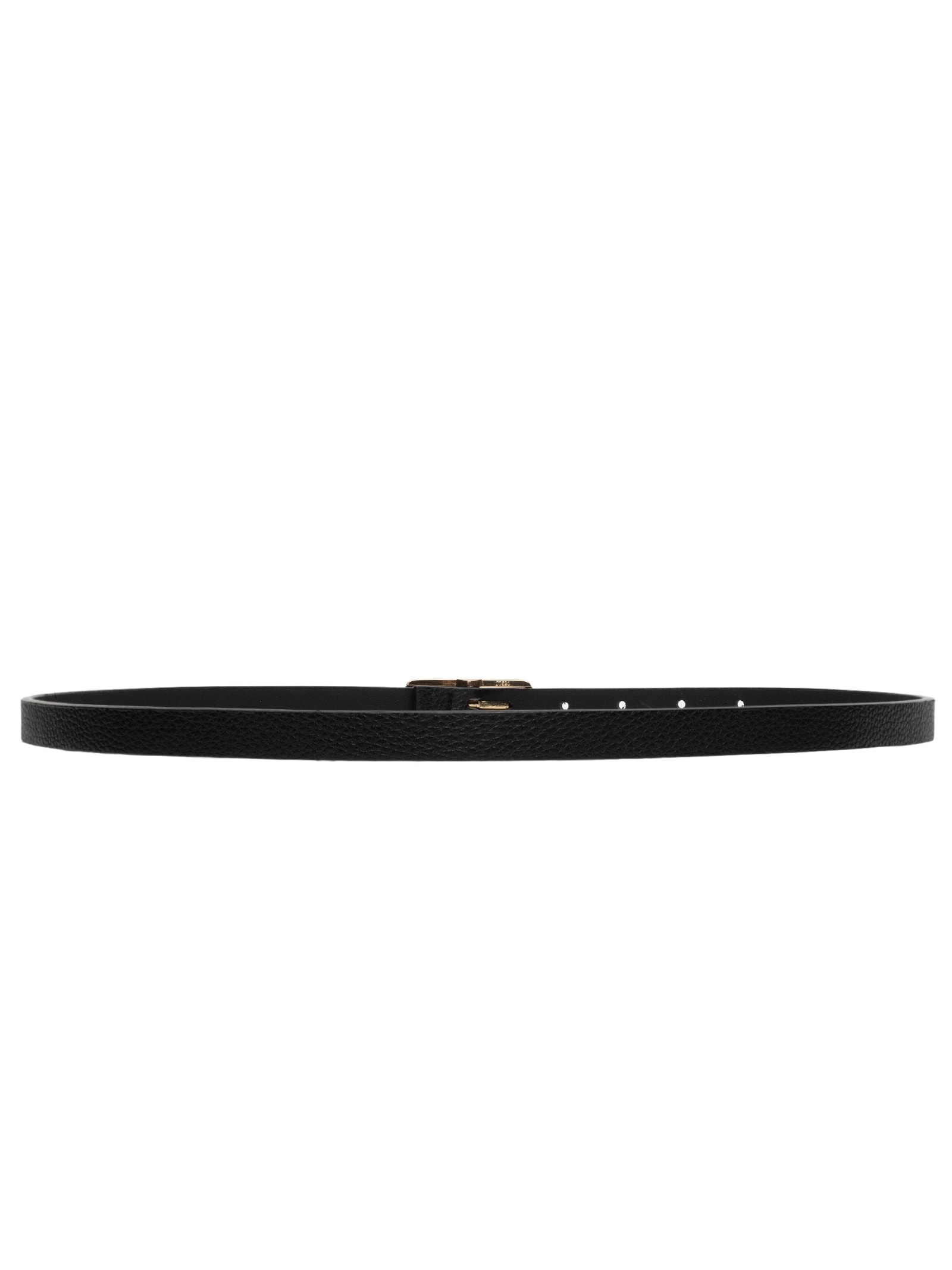 Cinto Feminino Fino Fivela Quadrada Preto Basiq