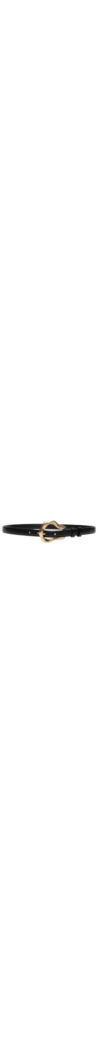Cinto Feminino Fino Vegetal Ouro - Preto