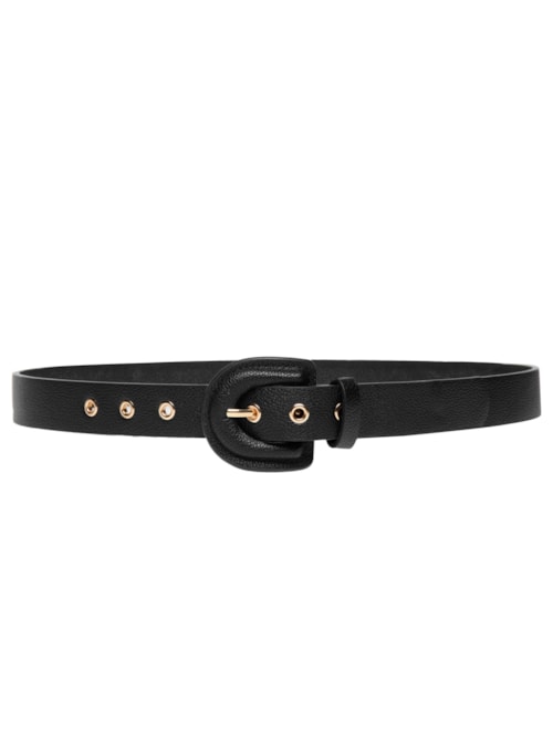 Cinto Feminino Fivela Encapada – Preto