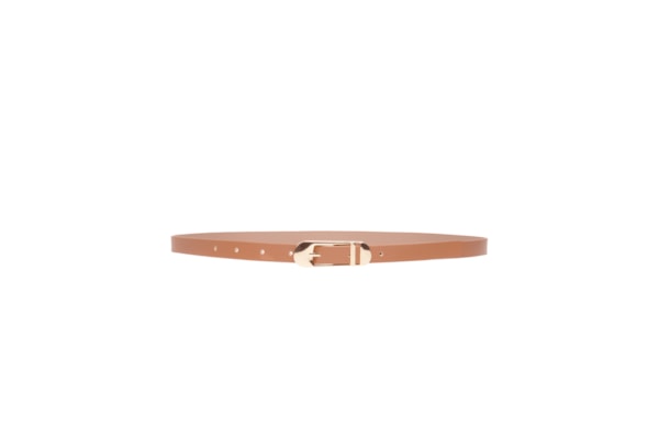 Cinto Feminino Fivela Metálica Alongada - Marrom