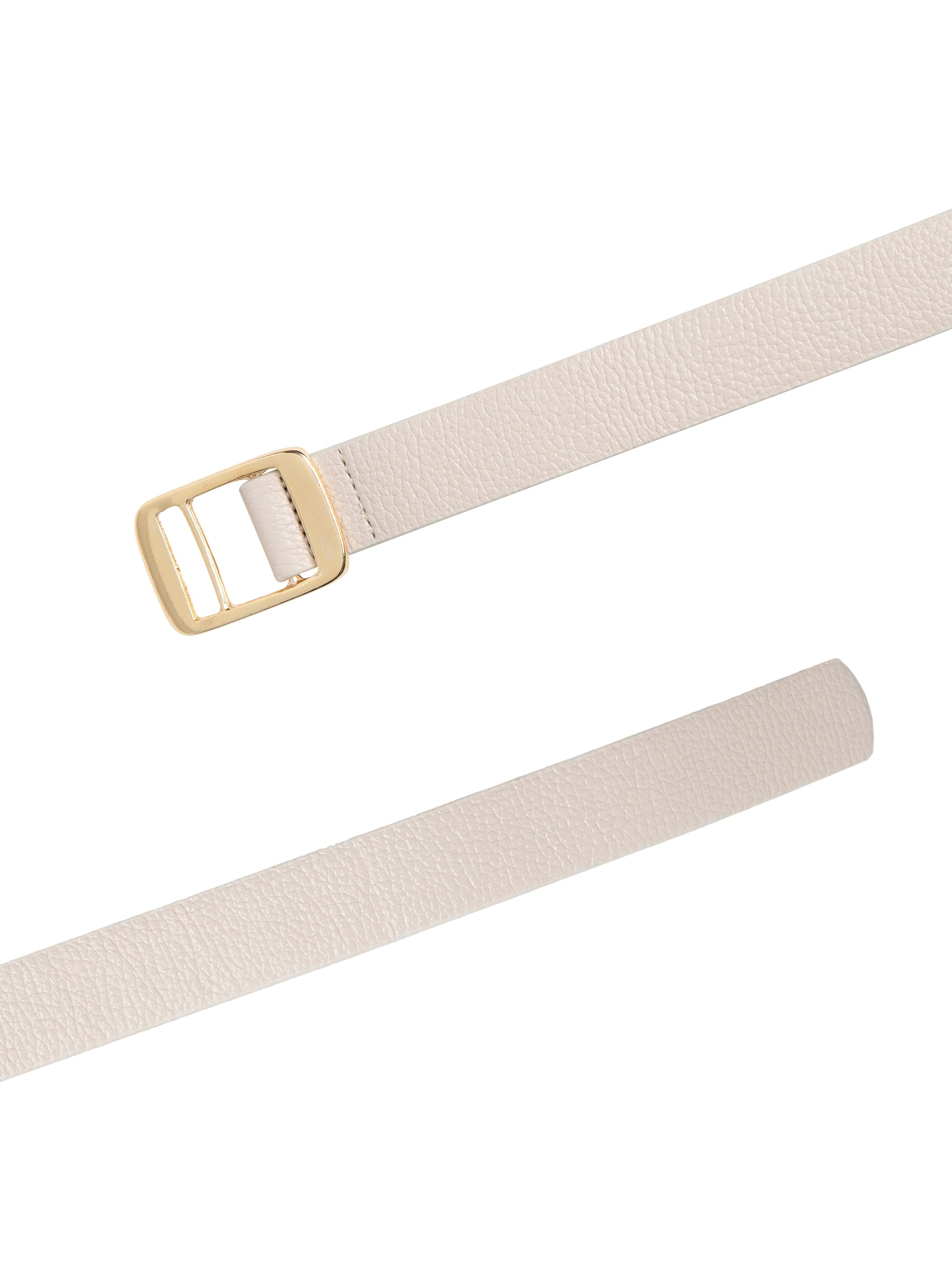 Cinto Feminino Fivela Metálica Off White Basiq