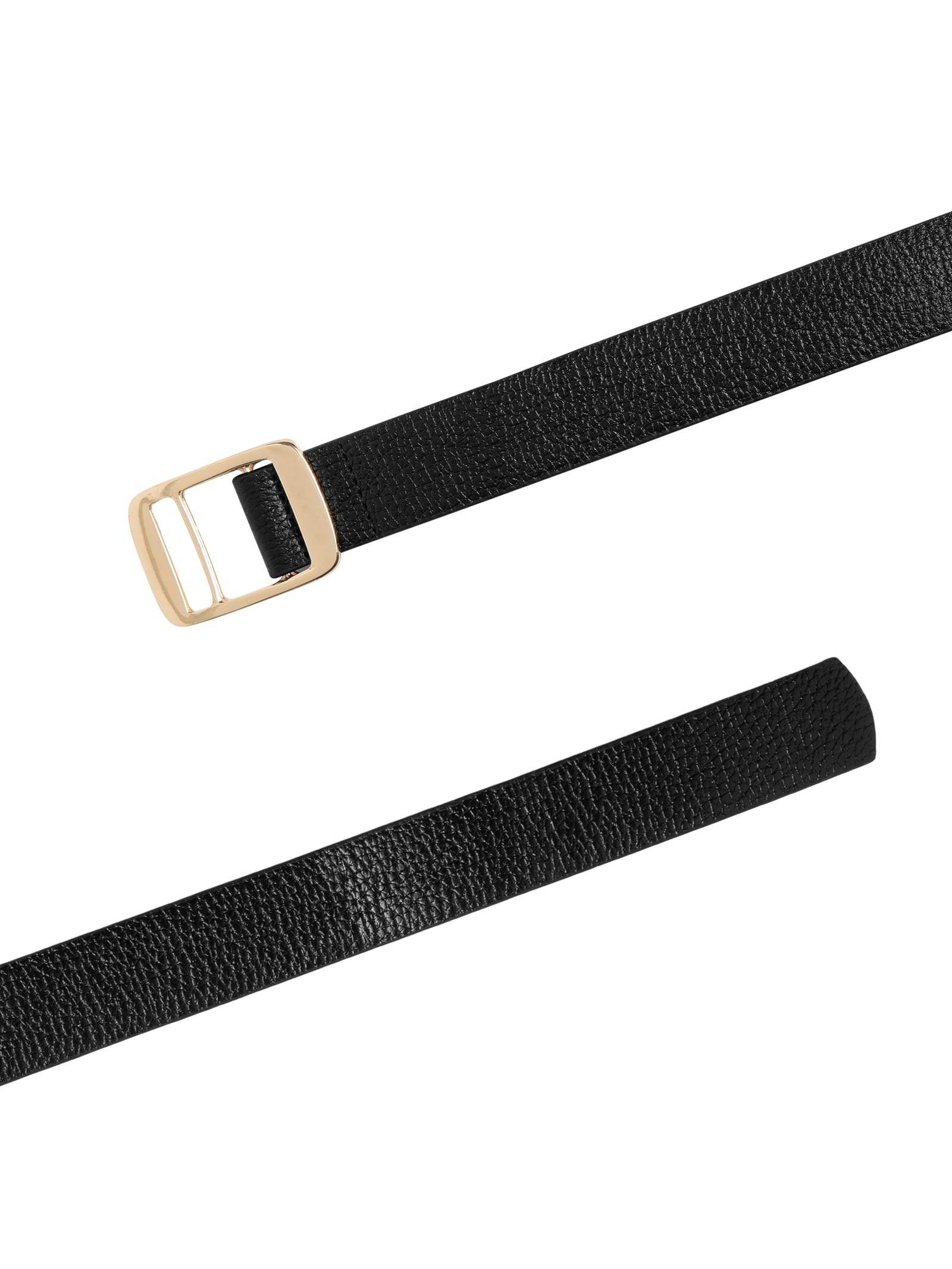 Cinto Feminino Fivela Metálica Preto Basiq