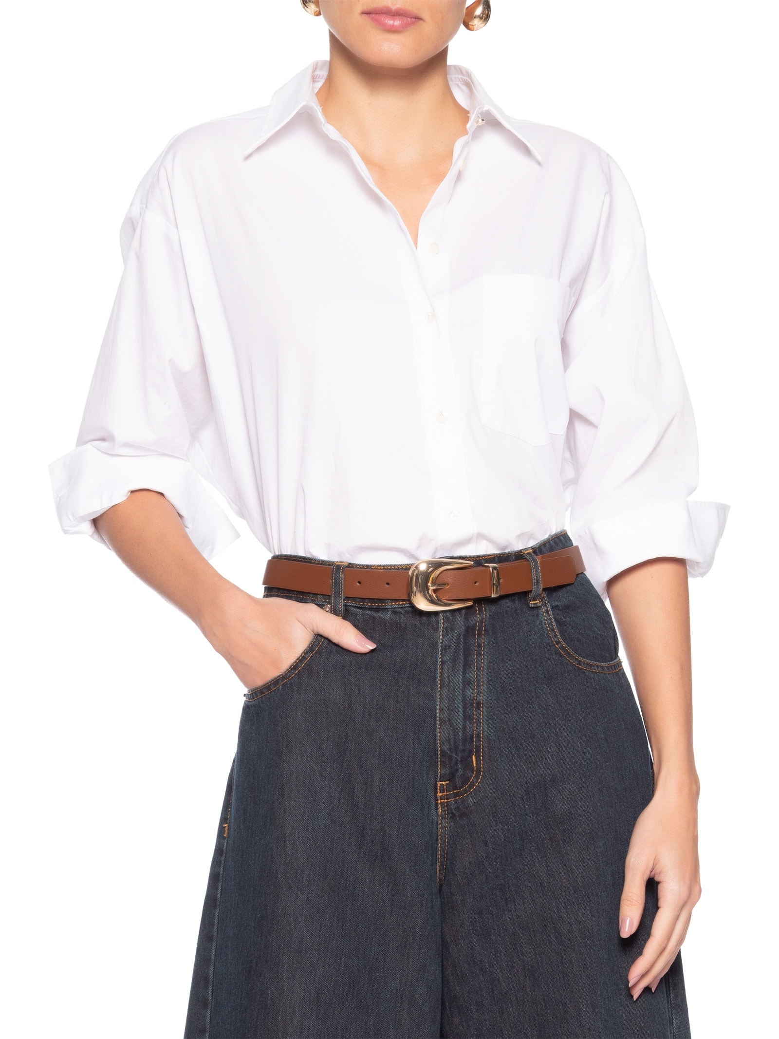 Cinto Feminino Fivela Orgânica Bege Basiq