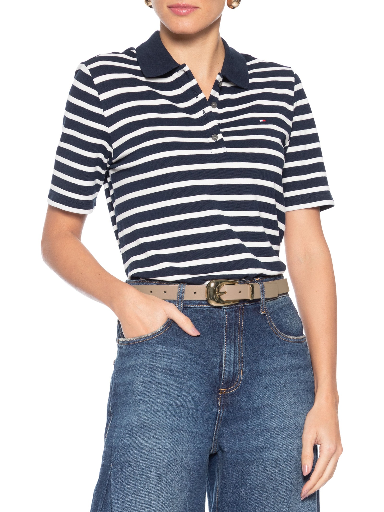 Cinto Feminino Fivela Orgânica Bege Basiq