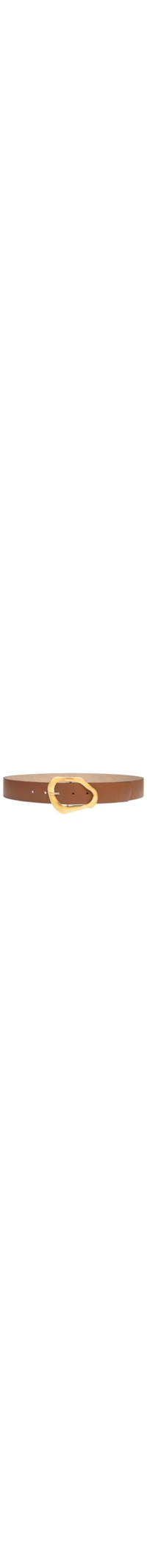 Cinto Feminino Fivela Orgânica Em Couro - Marrom