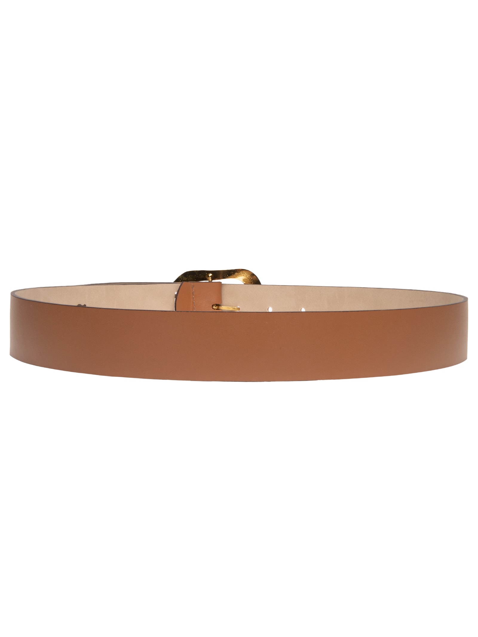 Cinto Feminino Fivela Orgânica Em Couro Marrom '2Essential