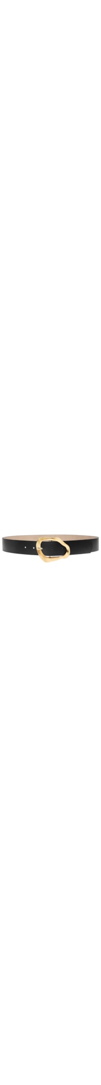 Cinto Feminino Fivela Orgânica Em Couro - Preto
