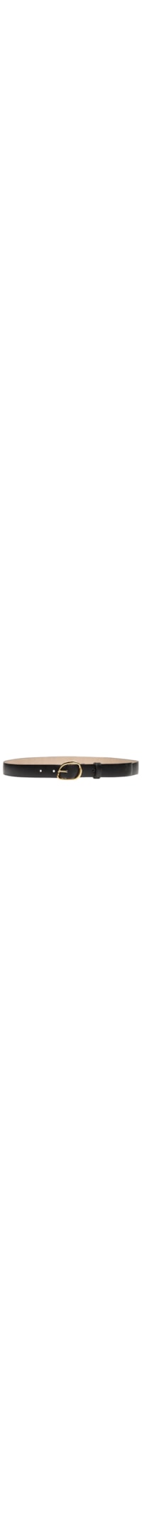 Cinto Feminino Fivela Orgânica Em Couro - Preto