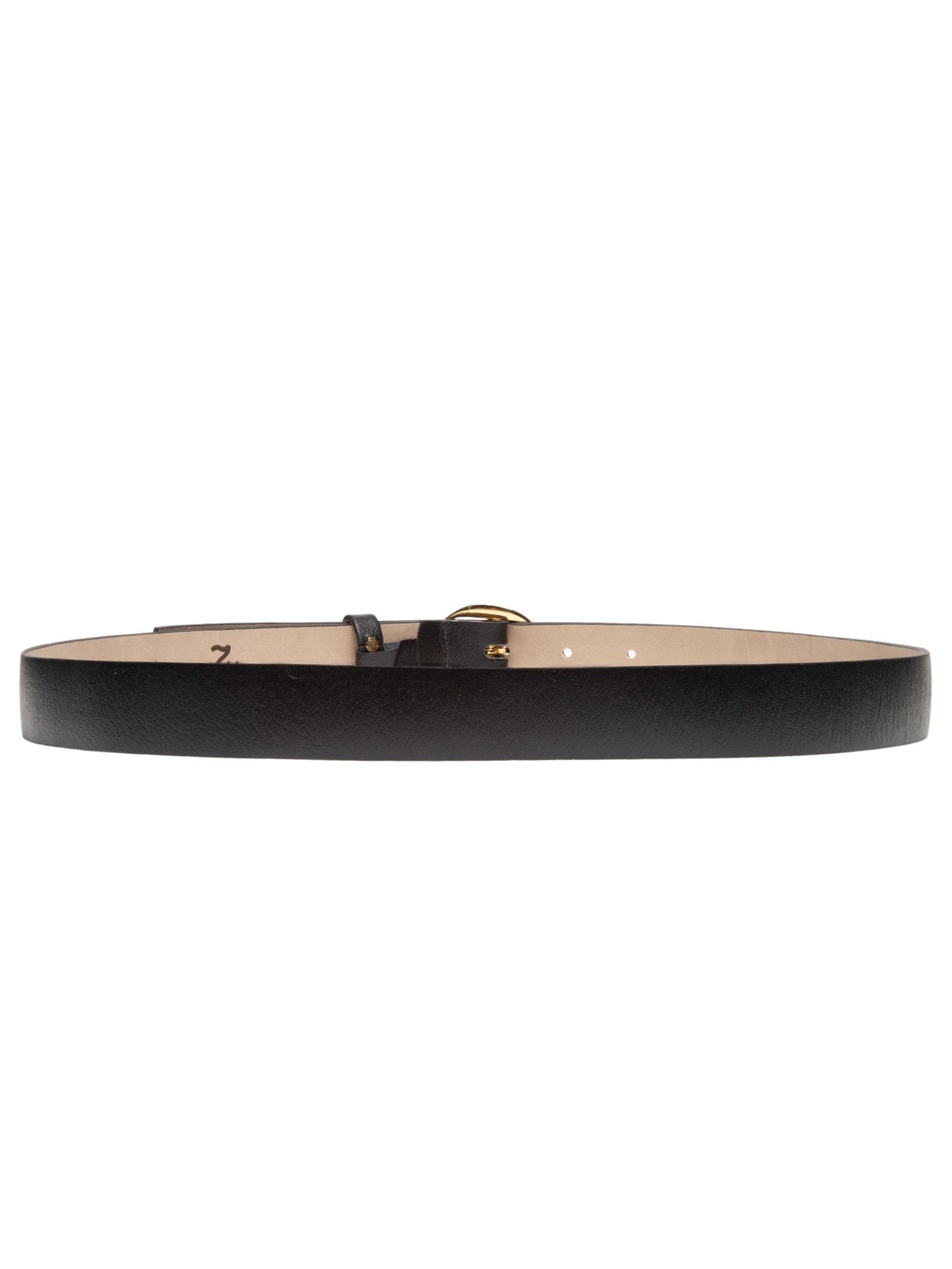 Cinto Feminino Fivela Orgânica Em Couro Preto '2Essential