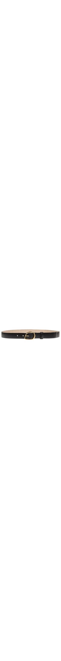Cinto Feminino Fivela Orgânica Em Couro - Preto