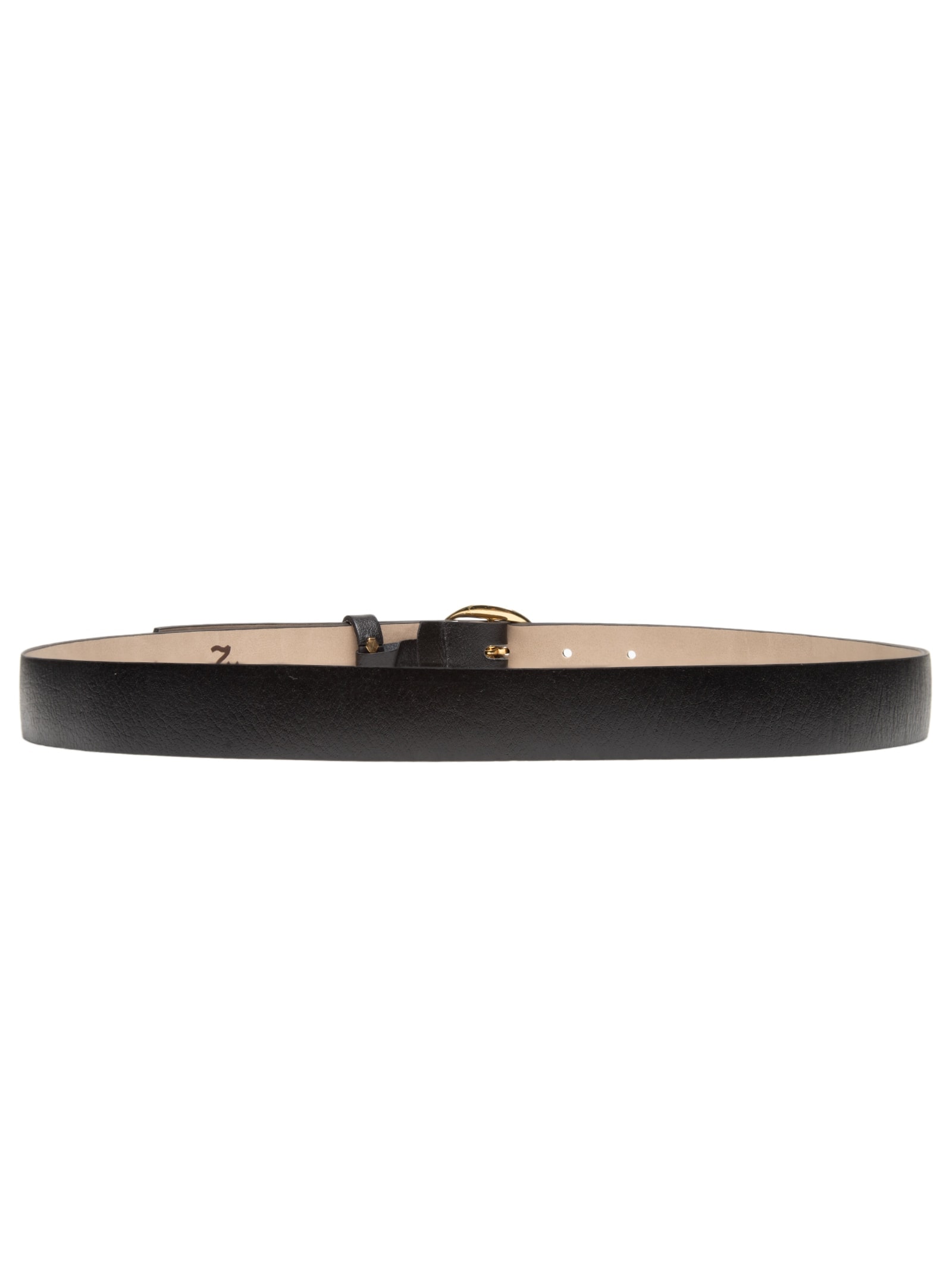 Cinto Feminino Fivela Orgânica Em Couro Preto '2Essential