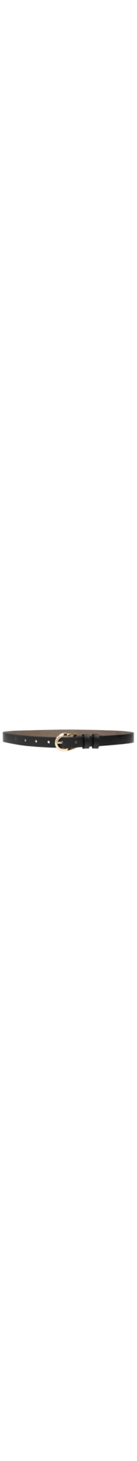 Cinto Feminino Fivela Orgânica Em Couro - Preto