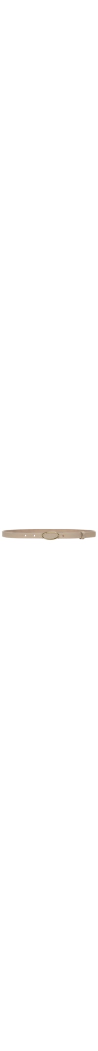 Cinto Feminino Fivela Oval Em Couro - Bege