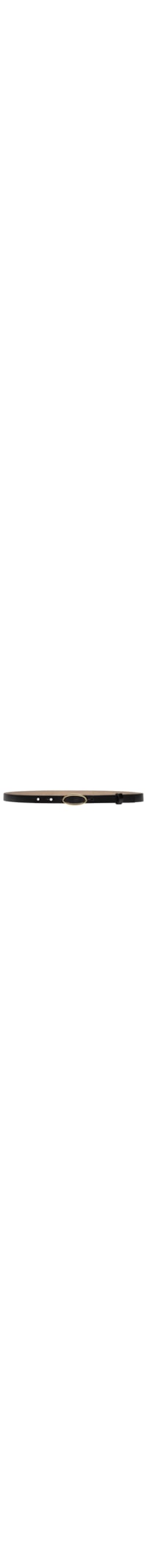 Cinto Feminino Fivela Oval Em Couro - Preto