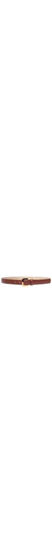 Cinto Feminino Fivela Quadrada Em Couro - Marrom