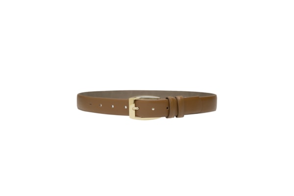 Cinto Feminino Fivela Quadrada Em Couro - Marrom