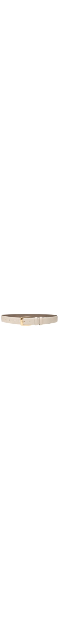 Cinto Feminino Fivela Quadrada Em Couro - Off White