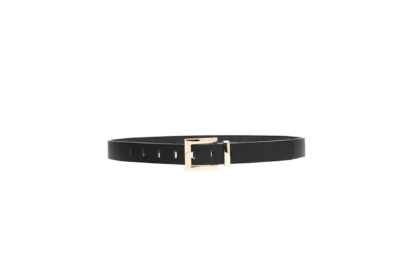 Cinto Feminino Fivela Quadrada Em Metal - Preto