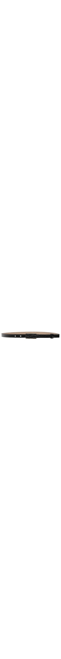 Cinto Feminino Fivela Quadrada Encapada Em Couro - Preto