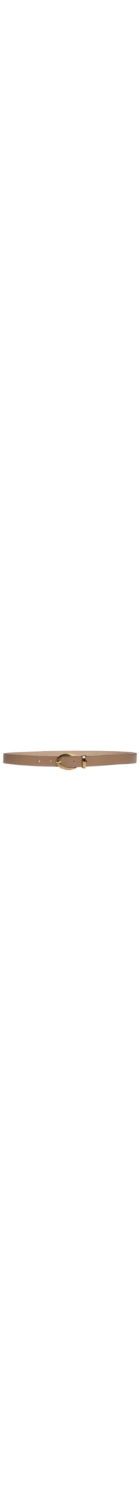 Cinto Feminino Fivela Redonda Em Couro - Marrom