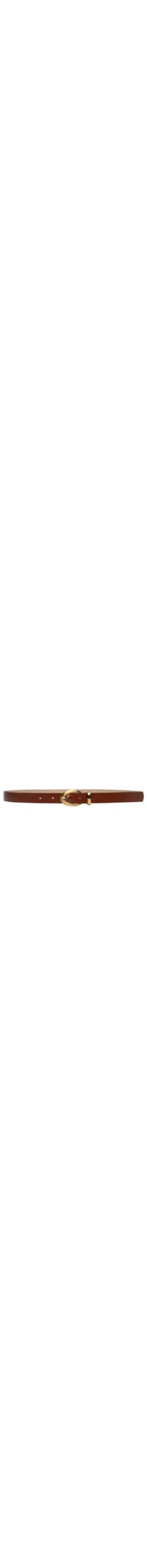 Cinto Feminino Fivela Redonda Em Couro - Marrom