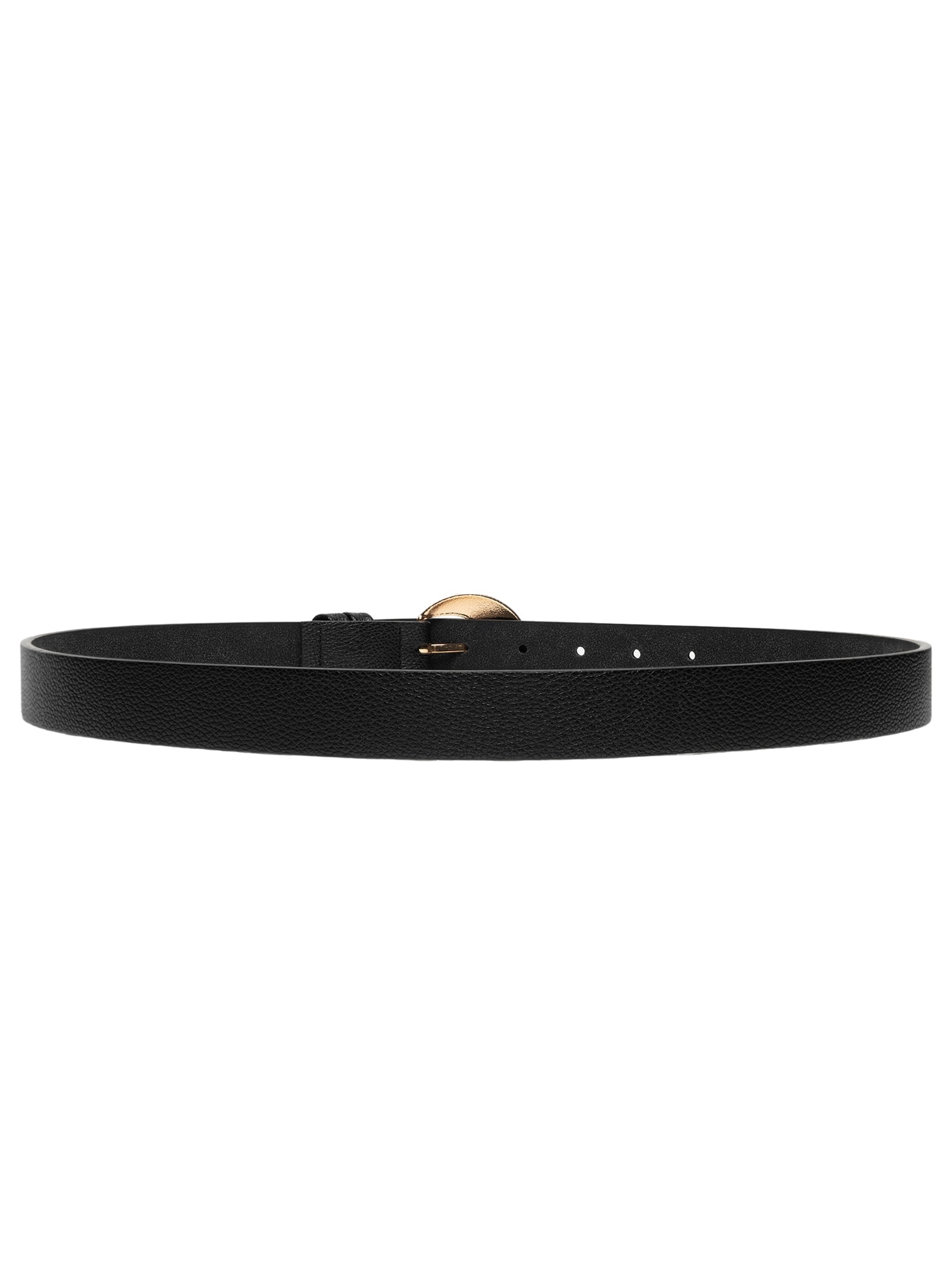 Cinto Feminino Fivela Redonda Preto Basiq