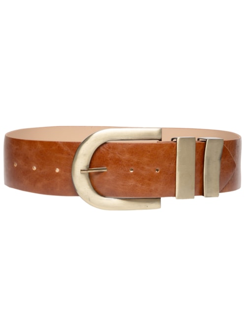 Cinto Feminino Grosso Em Couro – Marrom