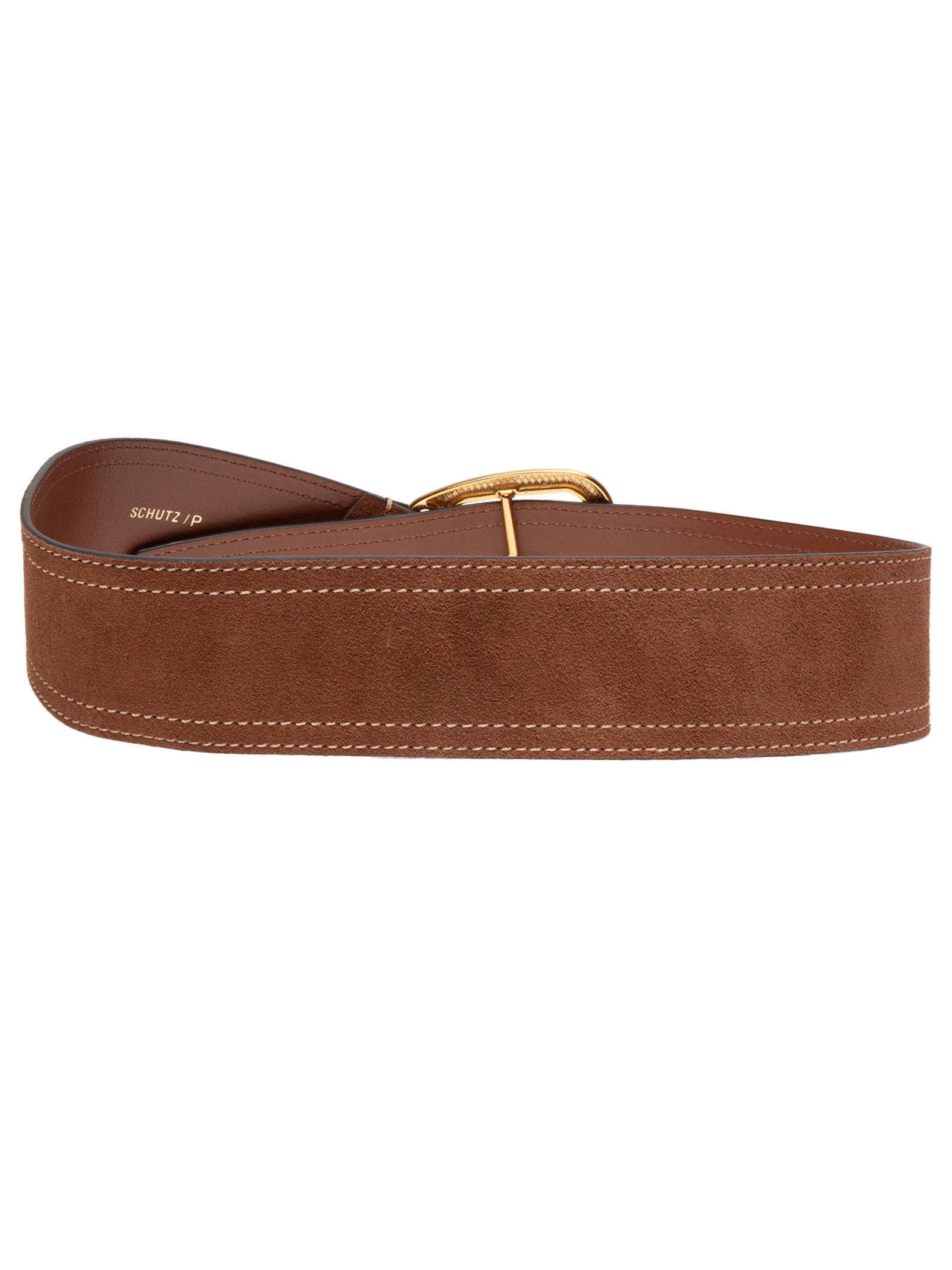 Cinto Feminino Jaipur Camurça Claro Marrom Schutz