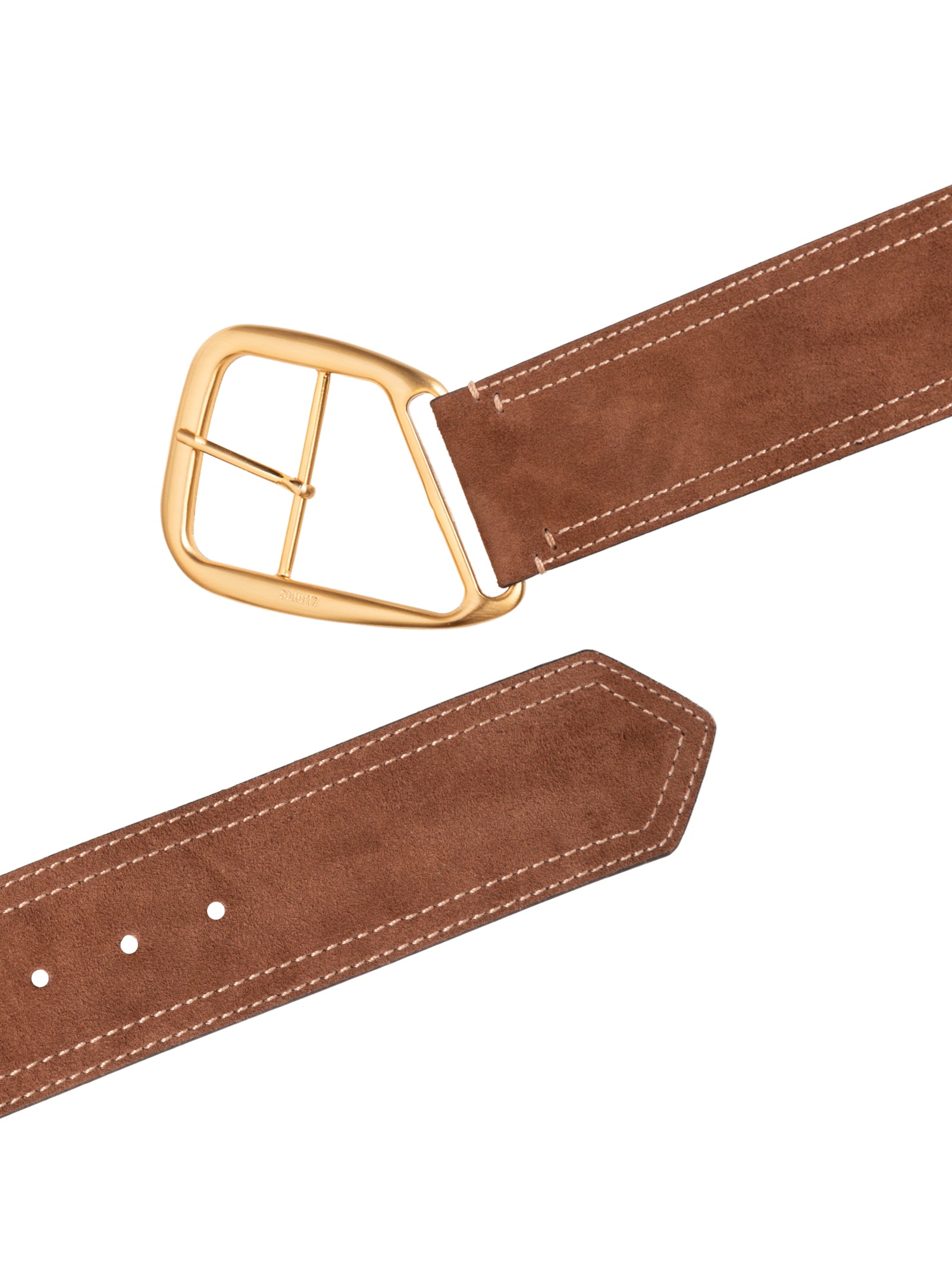 Cinto Feminino Jaipur Camurça Claro Marrom Schutz