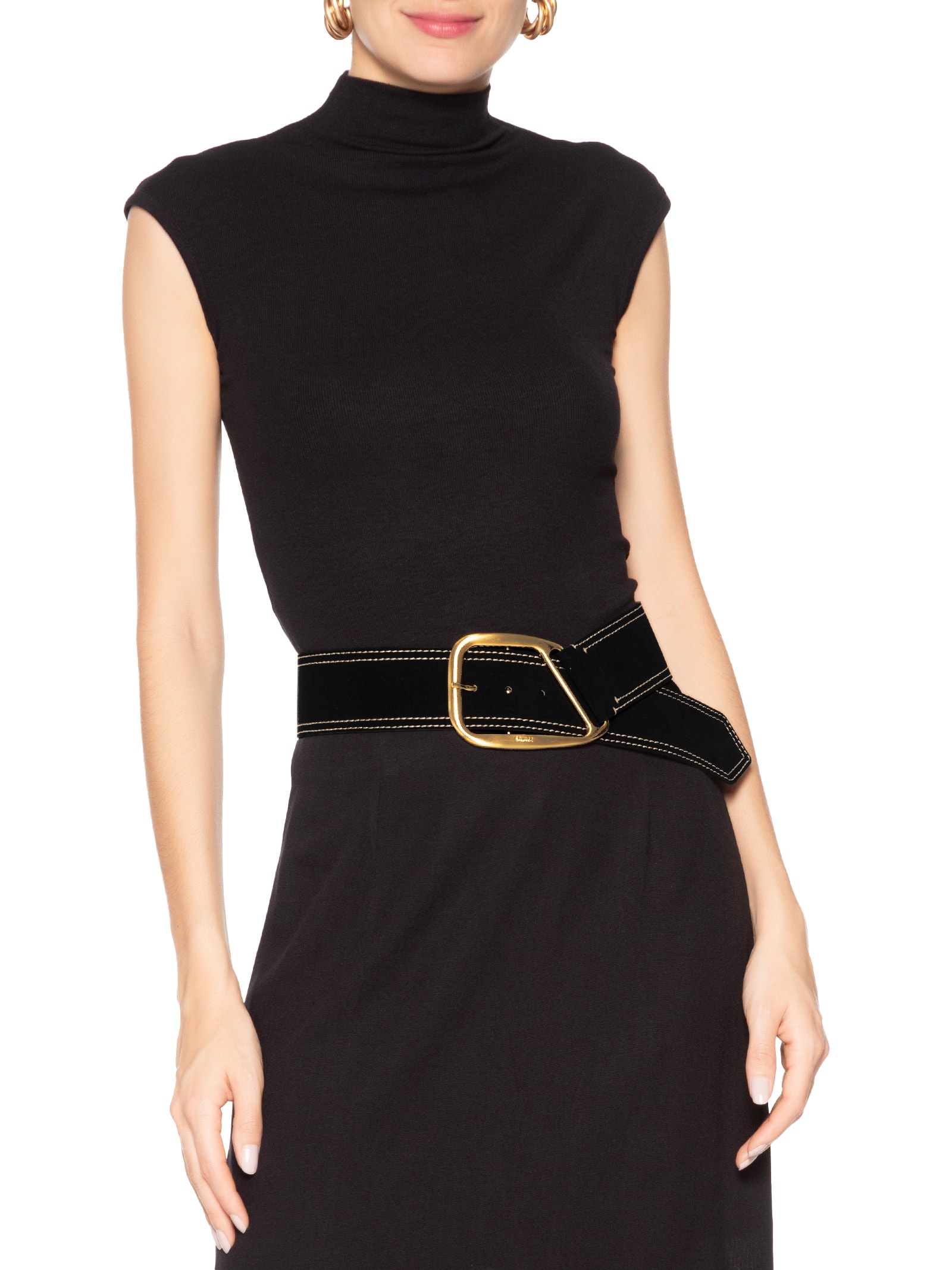 Cinto Feminino Jaipur Camurça Preto Schutz